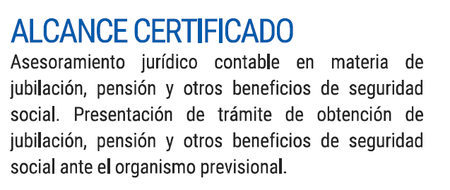 Alcance Certificado IRAM ISO 9001